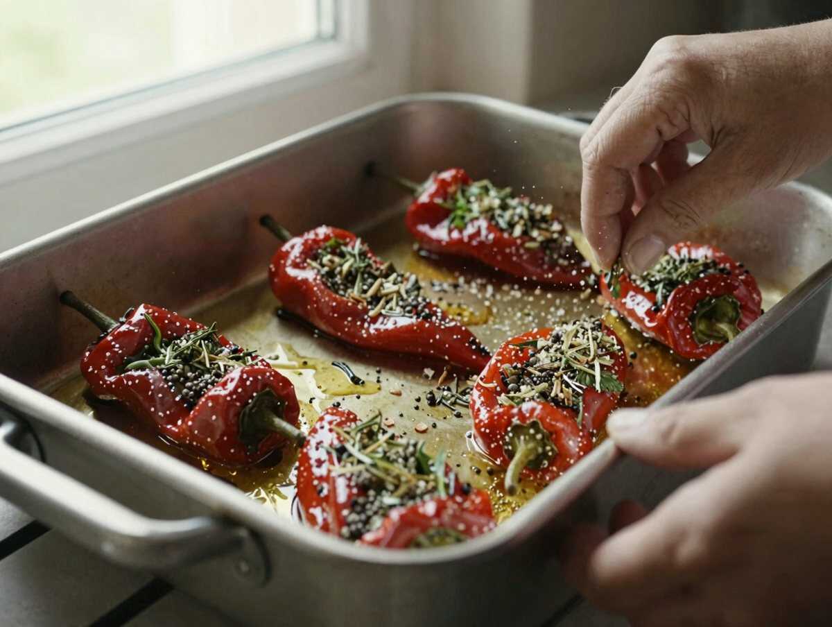 3. Condire — Peperoni Arrostiti al Forno: la Ricetta Facile e Saporita con Aglio e Prezzemolo