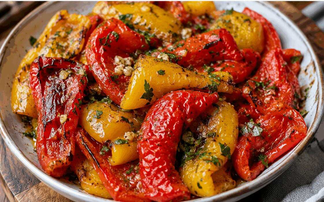 Peperoni Arrostiti al Forno: la Ricetta Facile e Saporita con Aglio e Prezzemolo
