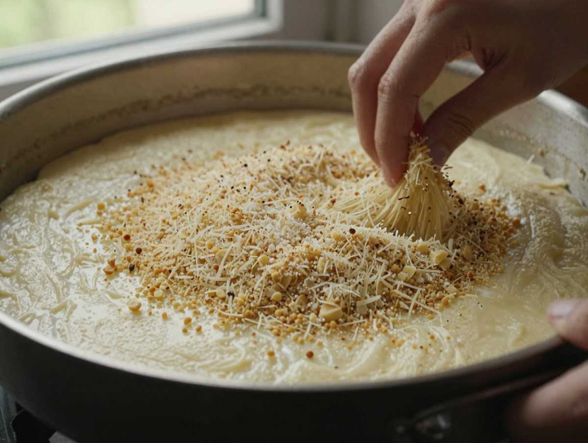 4. Aggiungere il Parmigiano — Petto di Pollo al Parmigiano: la Ricetta Morbida e Filante Perfetta per Tutta la Famiglia