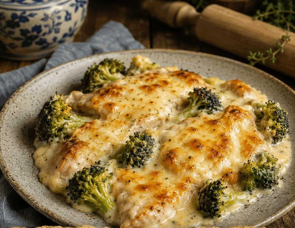 Petto di Pollo Gratinato ai Broccoli
