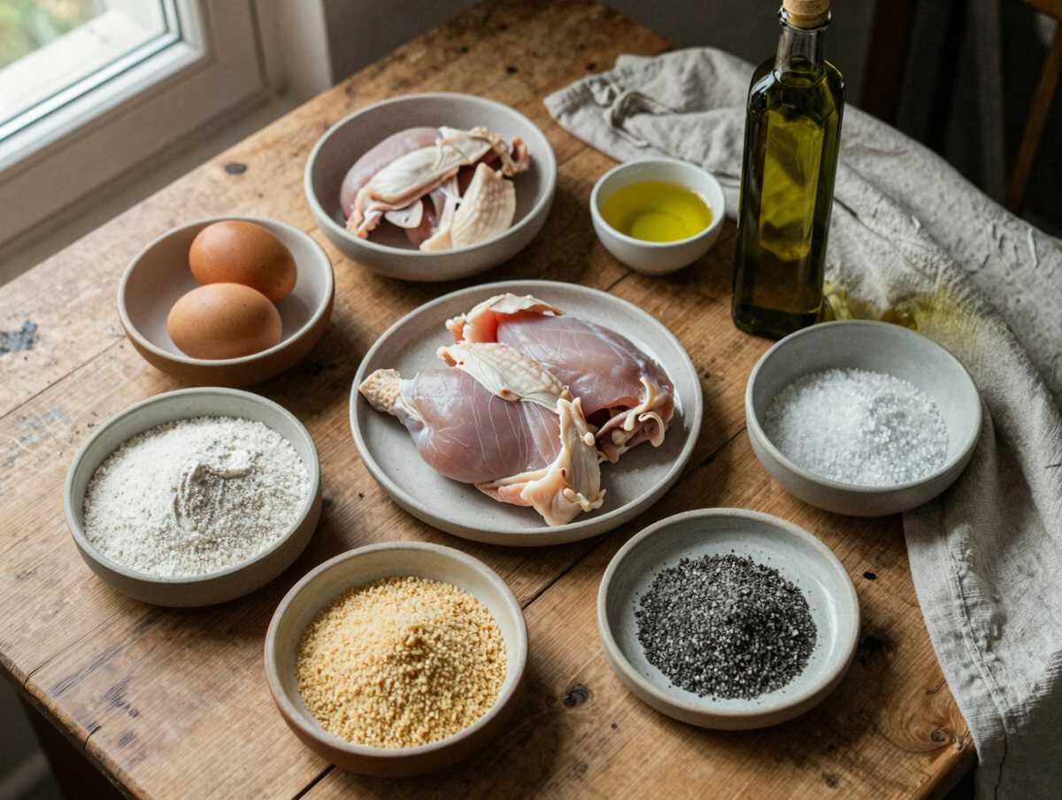 Gli ingredienti per Petto di Pollo in Crosta di Mandorle