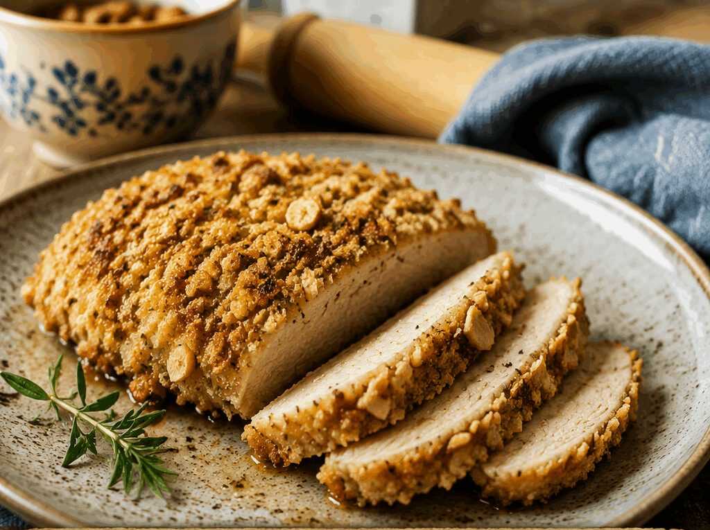 Petto di Pollo in Crosta di Mandorle