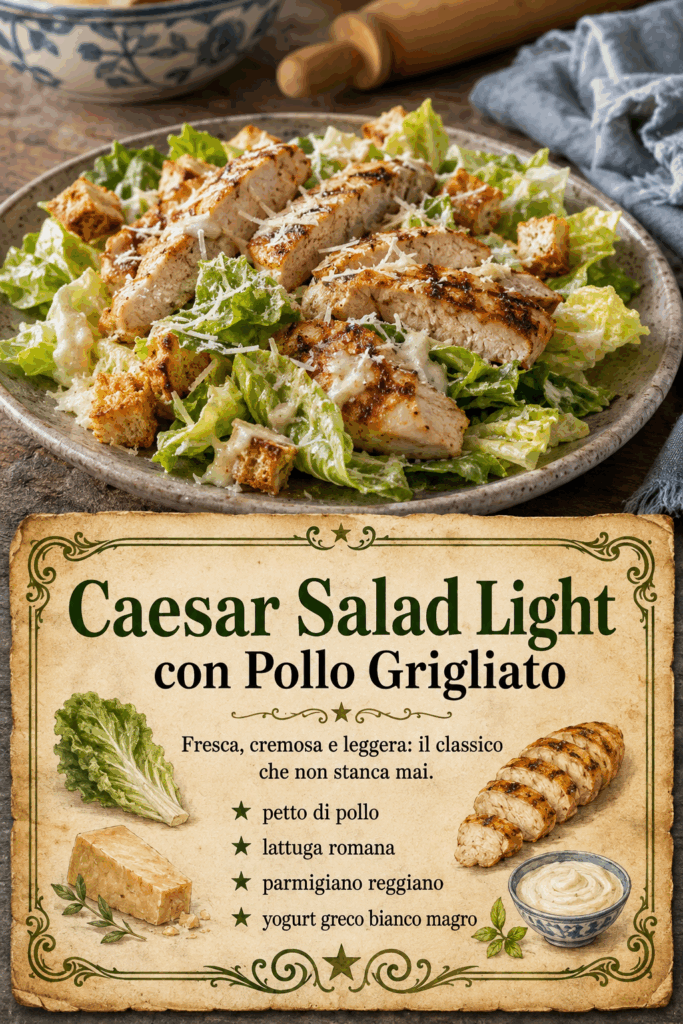 Caesar Salad Light con Pollo Grigliato