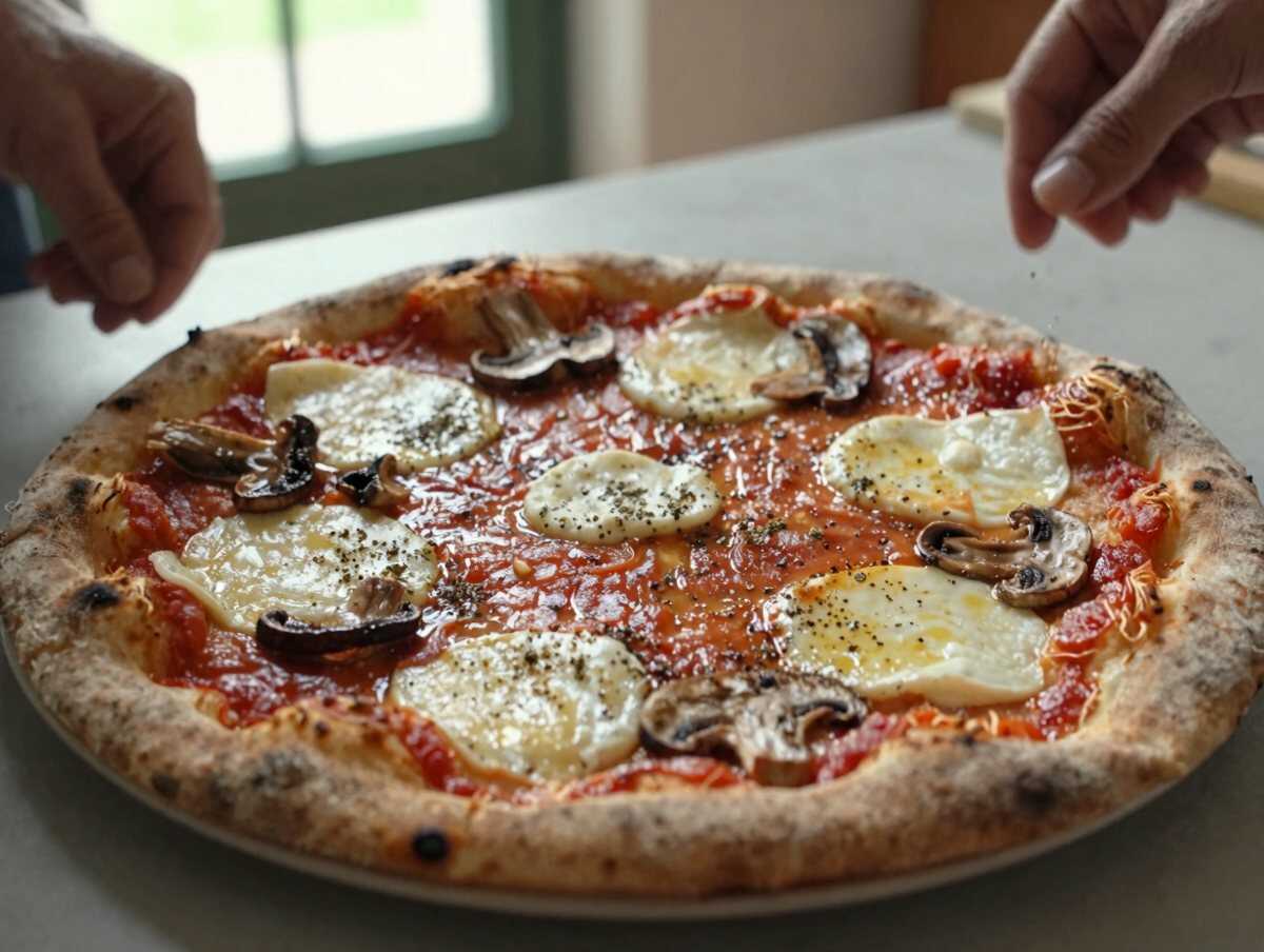 4. Condisci — Pizza ai Funghi e Scamorza: la Ricetta Filante e Ricca di Sapore Perfetta per una Cena in Famiglia