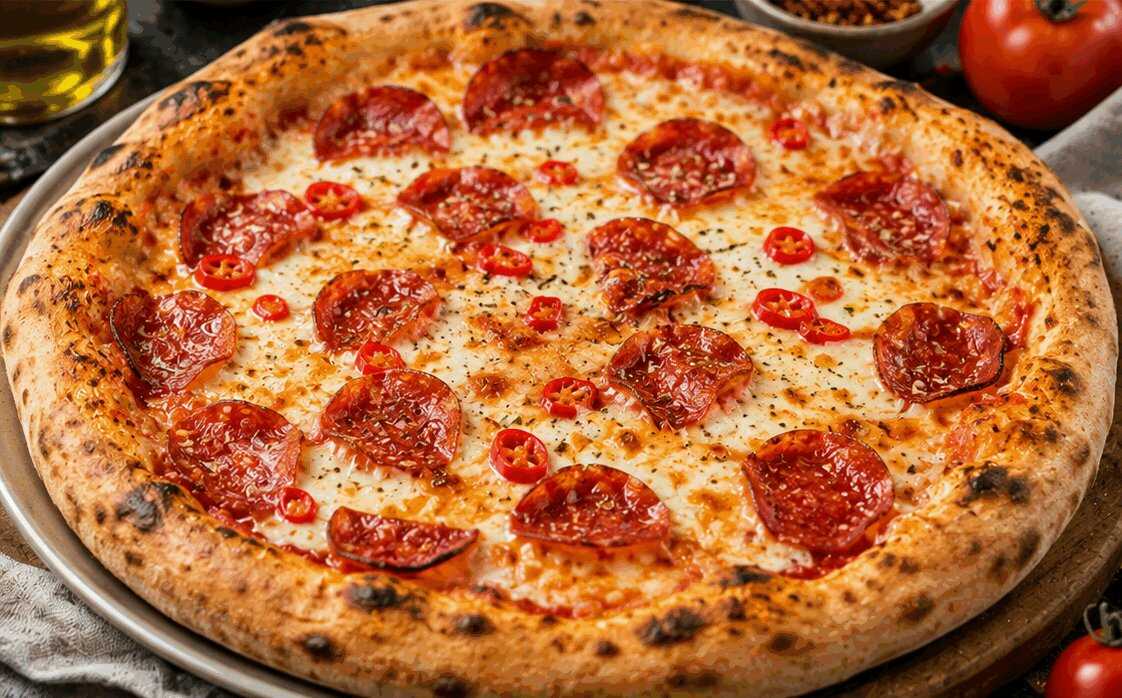 Pizza alla Diavola Fatta in Casa: la Ricetta Piccante e Croccante con Salame e Mozzarella