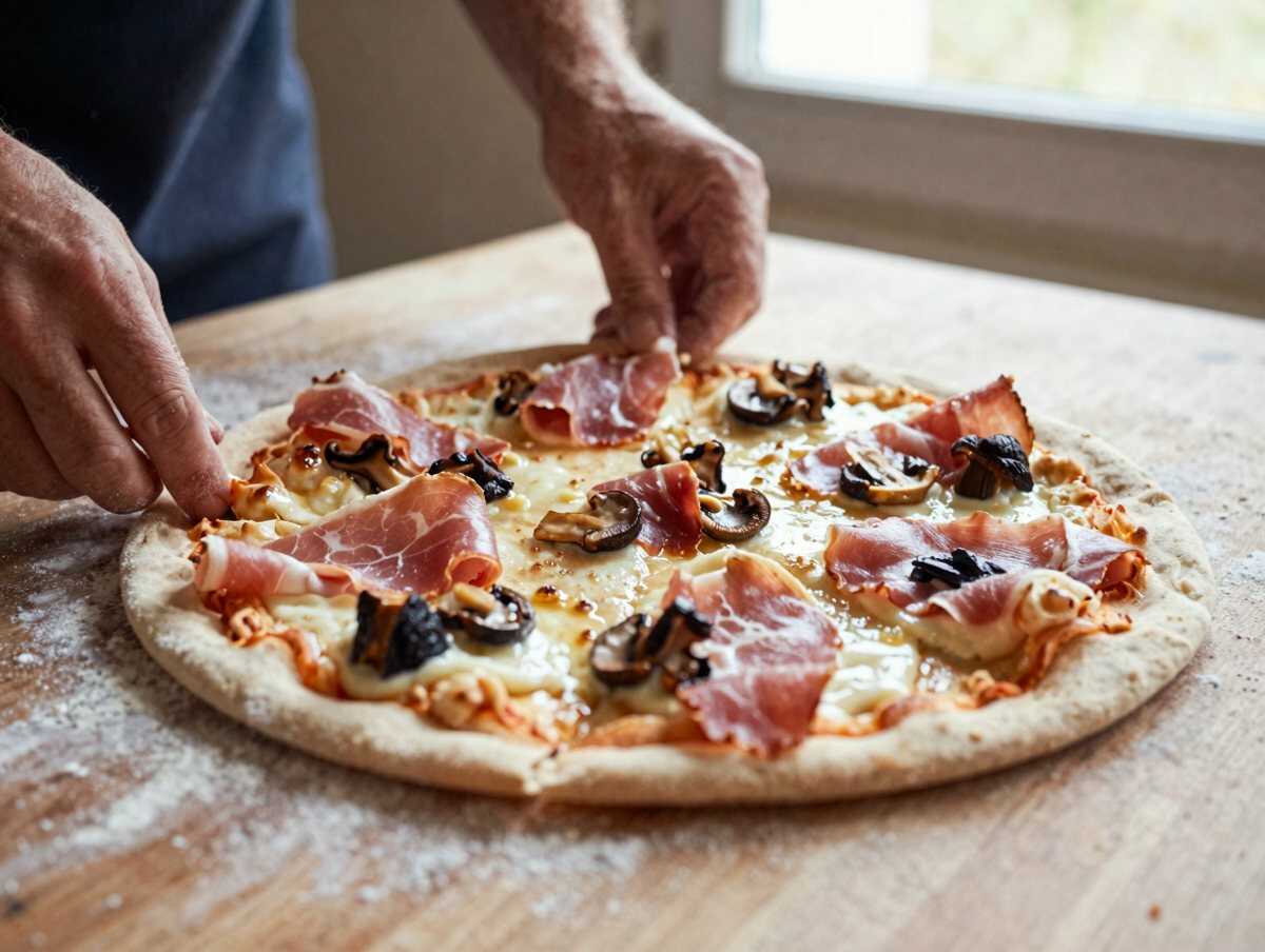 4. Stendere le pizze — Pizza Capricciosa Fatta in Casa: la Ricetta Ricca e Gustosa con Prosciutto, Funghi e Carciofi