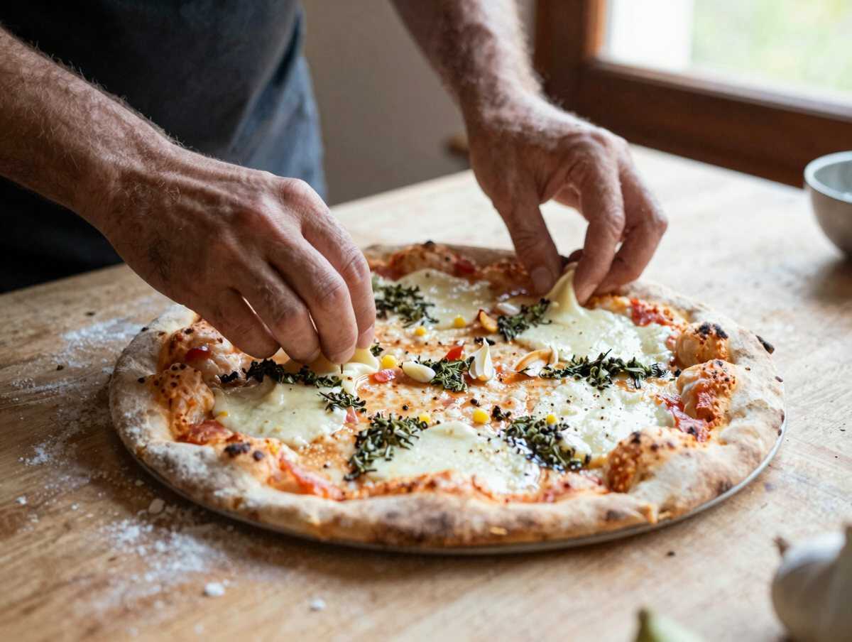 4. Stendere la pizza — Pizza Marinara Classica: la Ricetta Napoletana Semplice e Profumata con Aglio e Origano