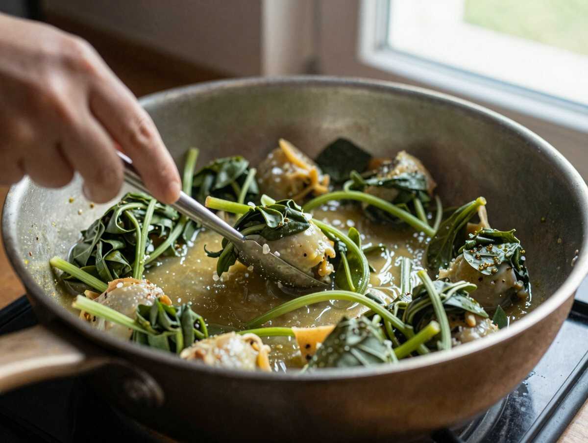 Cuocere gli spinaci — Pollo agli Spinaci e Panna: la Ricetta Cremosa e Delicata che Conquista al Primo Assaggio