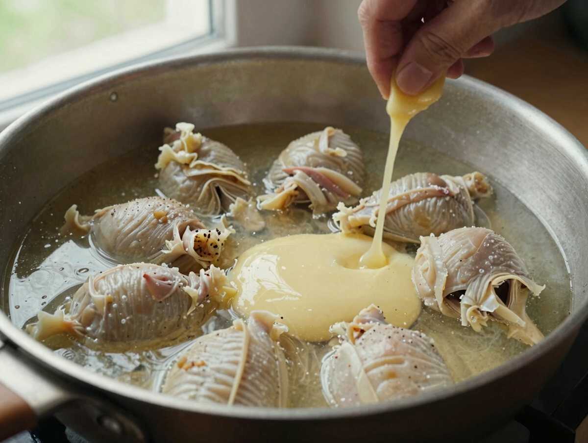 Preparare la salsa — Pollo al Burro e Aglio in Padella: la Ricetta Succosa e Profumata che Si Scioglie in Bocca