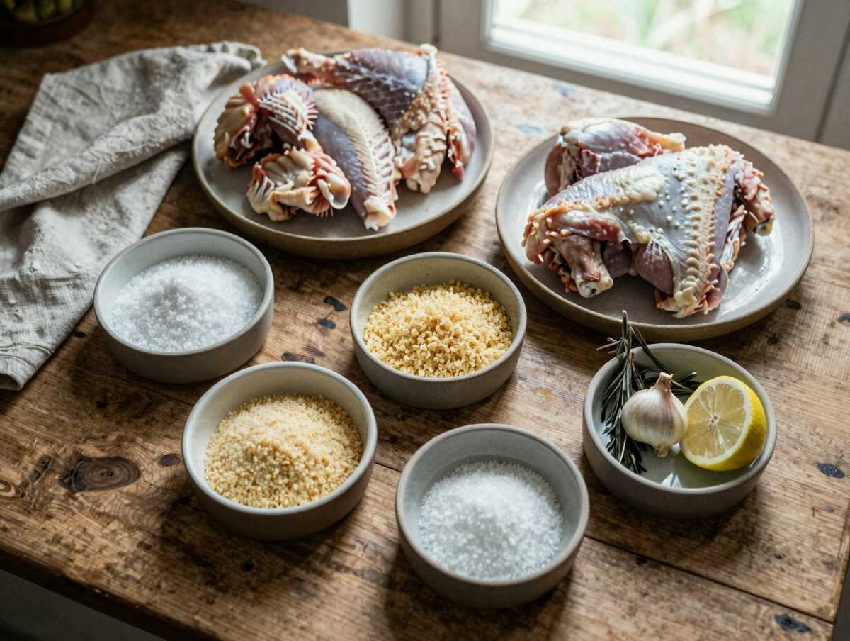 Gli ingredienti per Pollo al Forno con Crosta di Parmigiano
