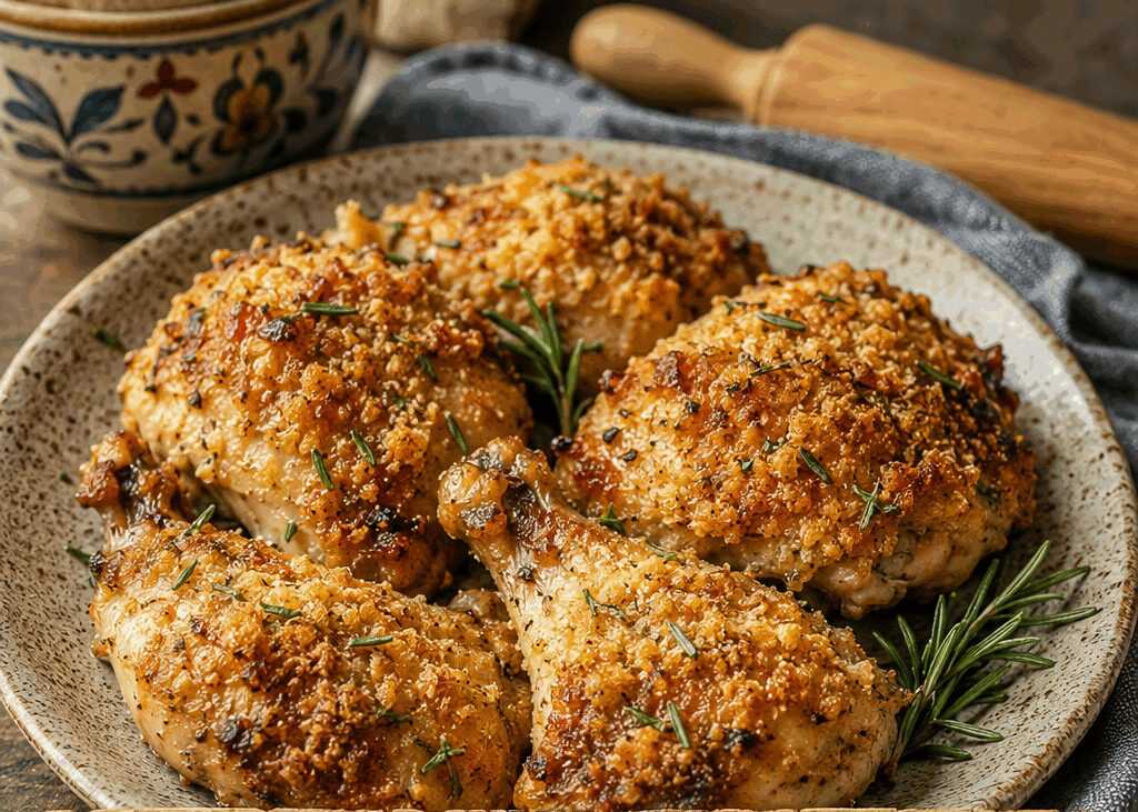 Pollo al Forno con Crosta di Parmigiano