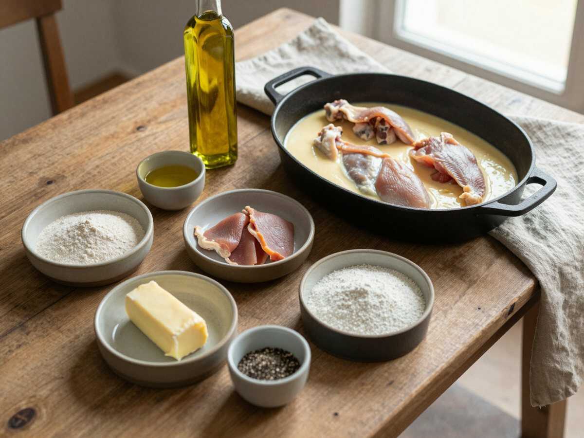 Gli ingredienti per Pollo al Limone Cremoso in Padella