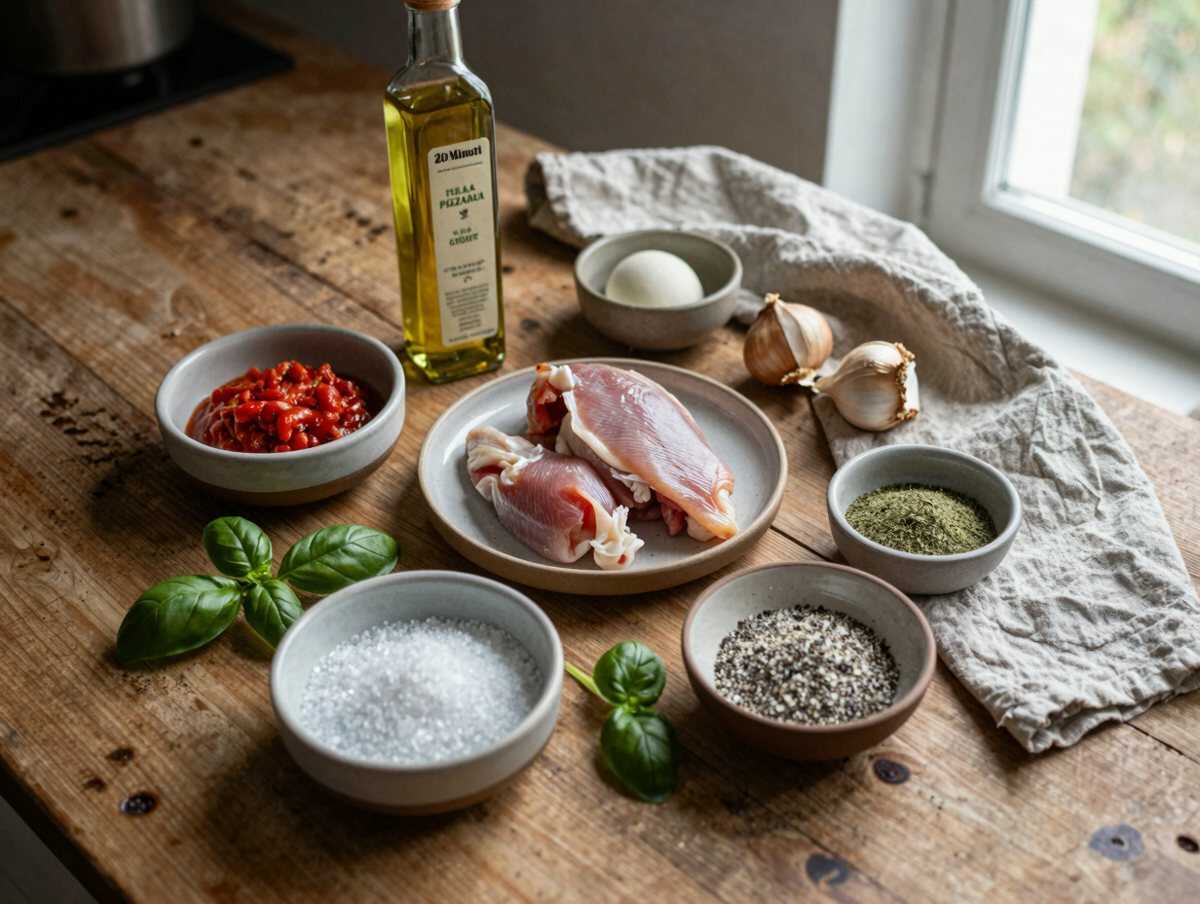 Gli ingredienti per Pollo alla Pizzaiola Light in 20 Minuti