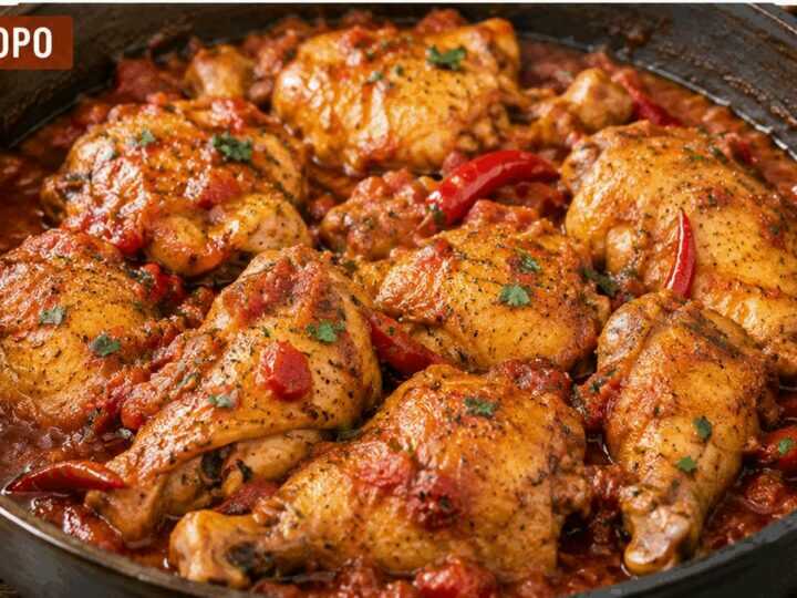 Pollo alla Potentina con Pomodoro e Peperoncino