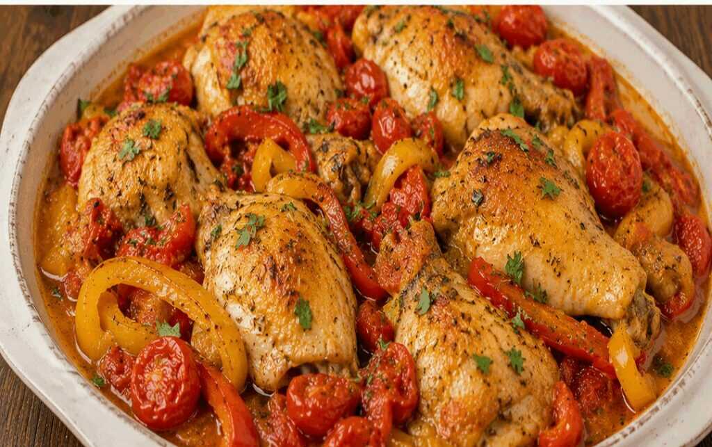 Pollo alla Romana con Pomodori e Peperoni: la ricetta tradizionale del Lazio