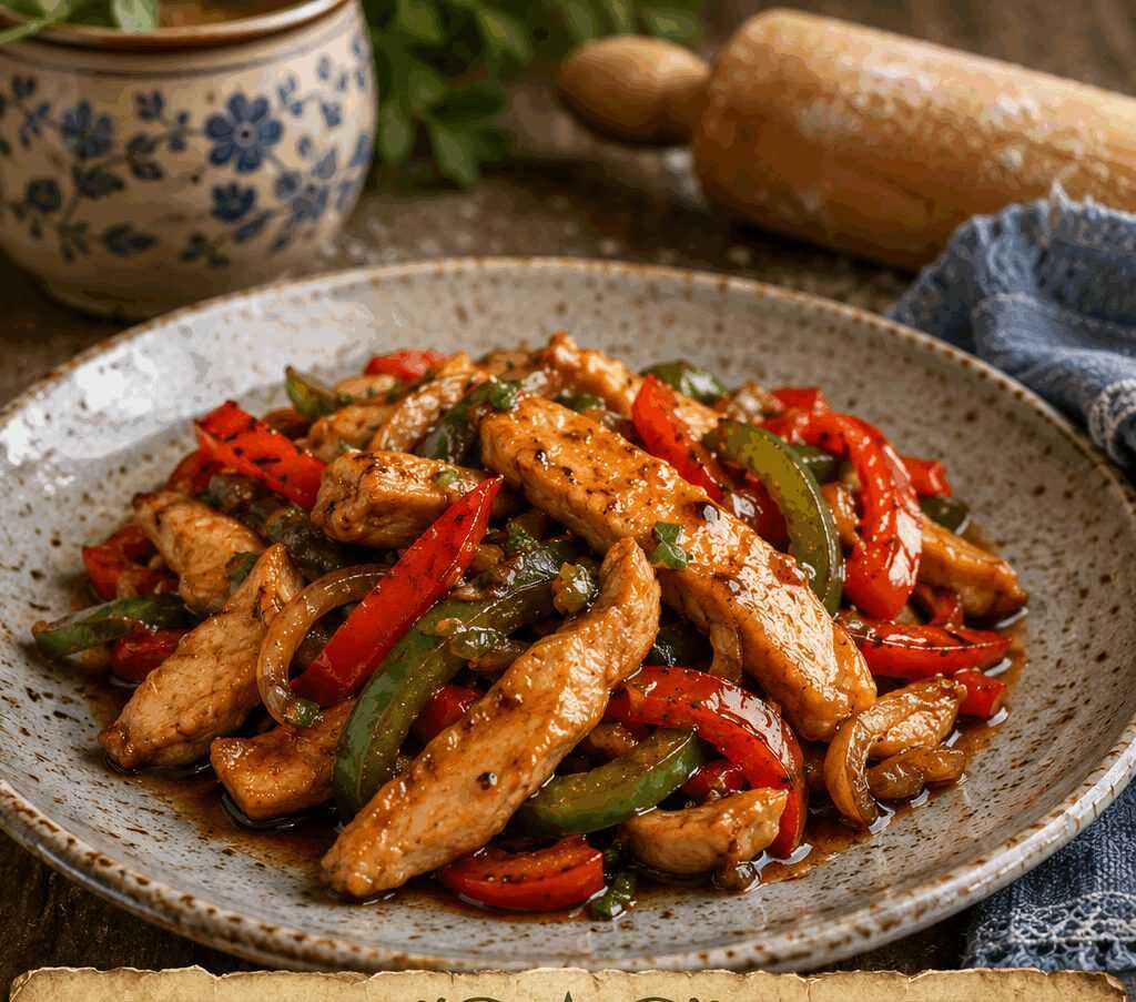 Pollo alla Soia con Verdure Saltate