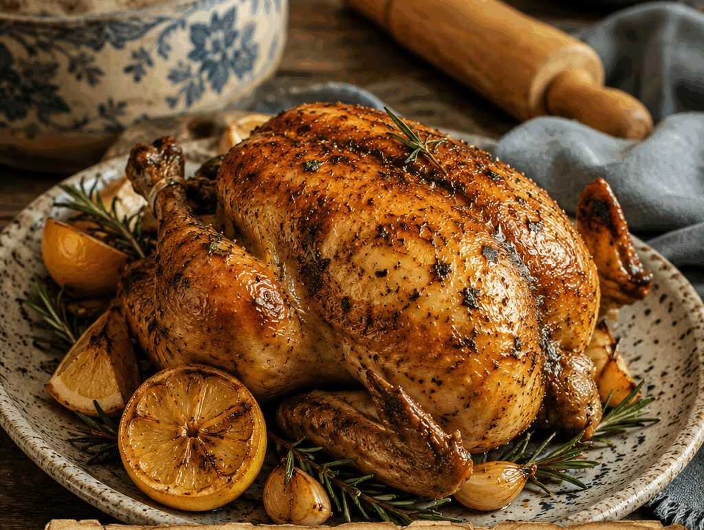 Pollo Arrosto della Domenica Senza Grassi Aggiunti