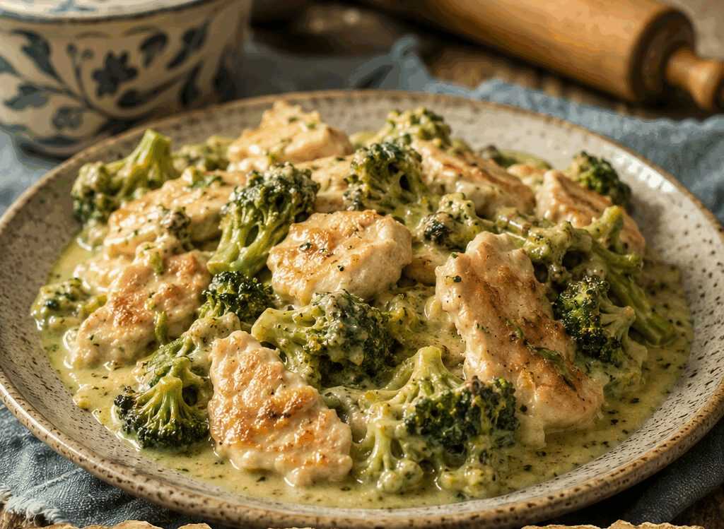 Pollo con Broccoli in Salsa Leggera