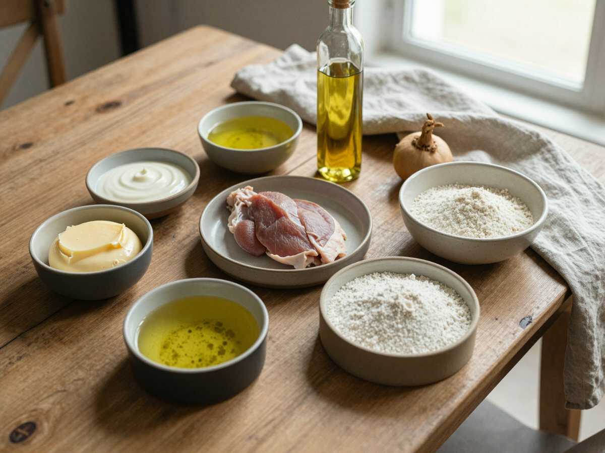 Gli ingredienti per Pollo Cremoso alla Senape in 20 Minuti
