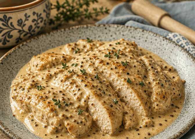 Pollo Cremoso alla Senape in 20 Minuti