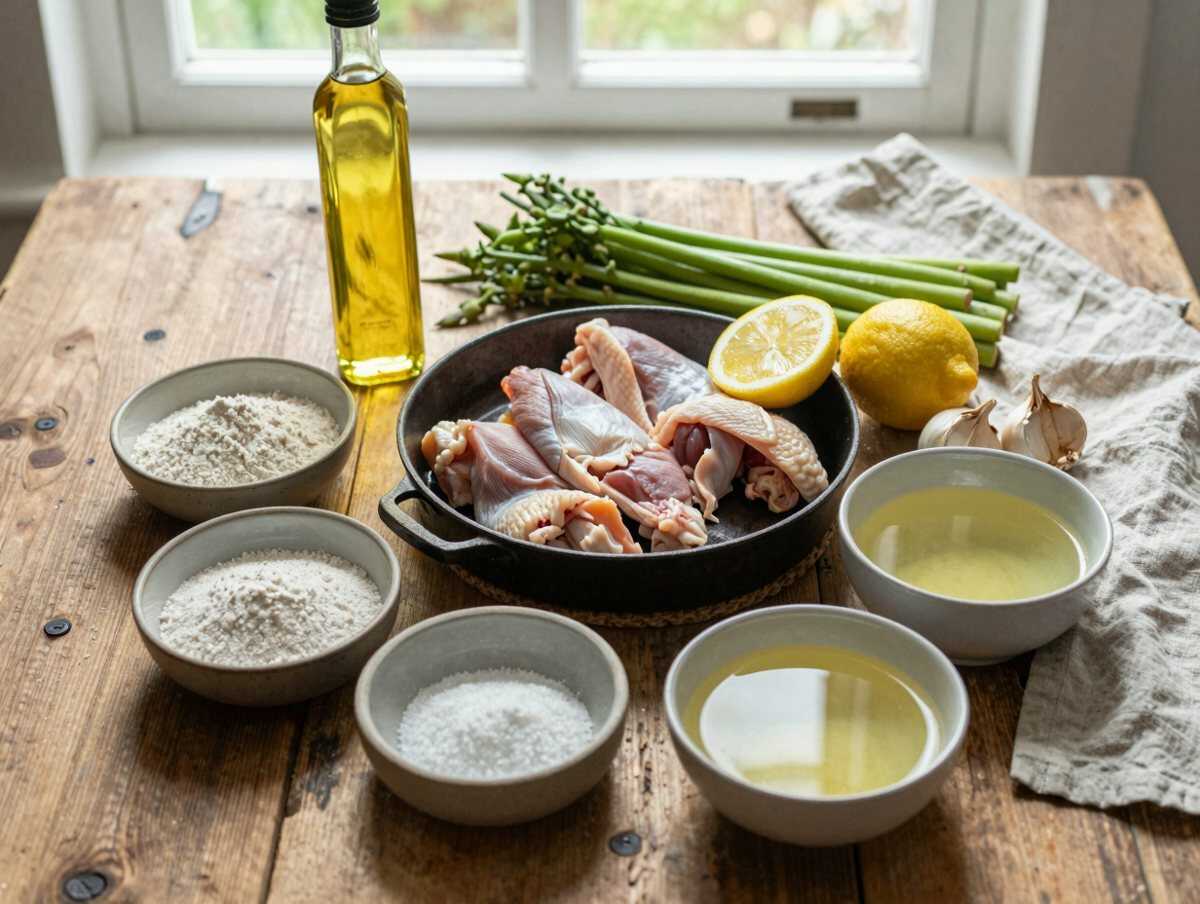 Gli ingredienti per Pollo e Asparagi in Padella con Limone