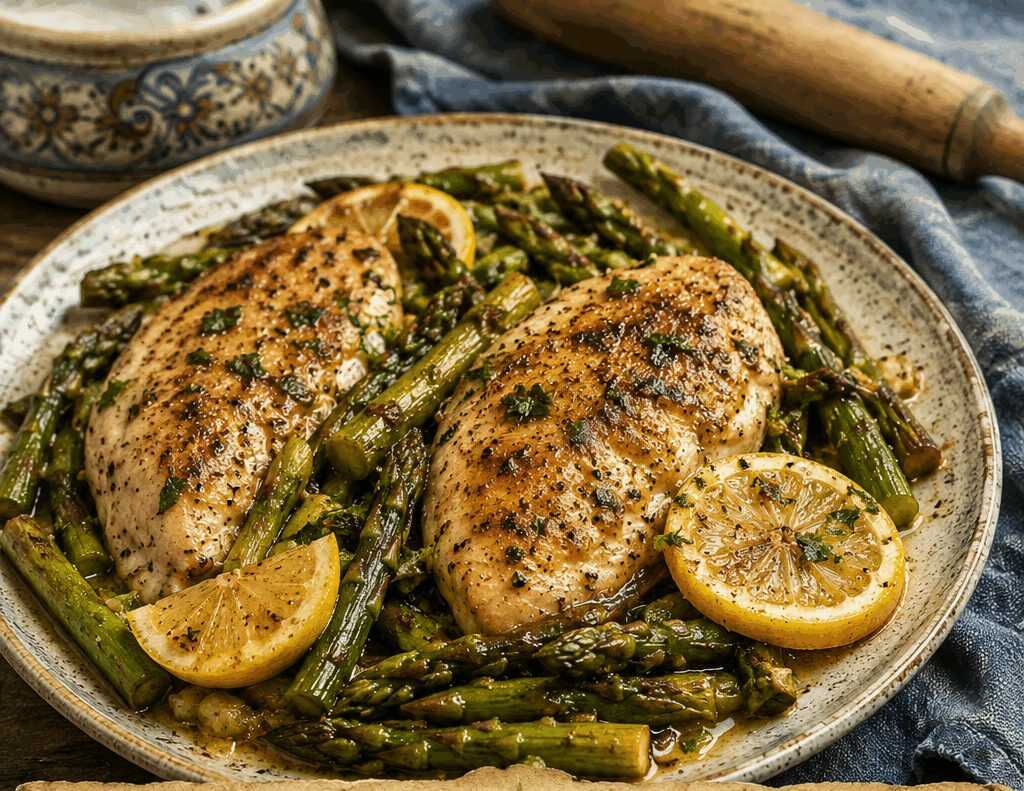 Pollo e Asparagi in Padella con Limone