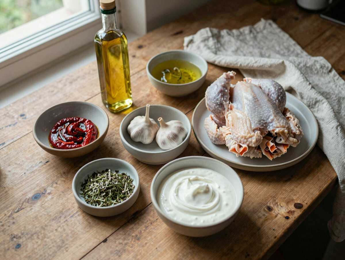 Gli ingredienti per Pollo Grigliato con Marinatura allo Yogurt
