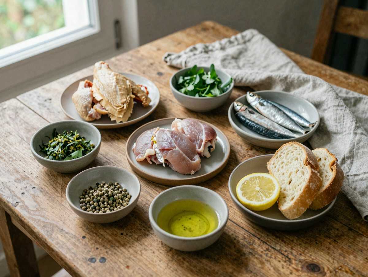 Gli ingredienti per Pollo Grigliato con Salsa Verde Leggera