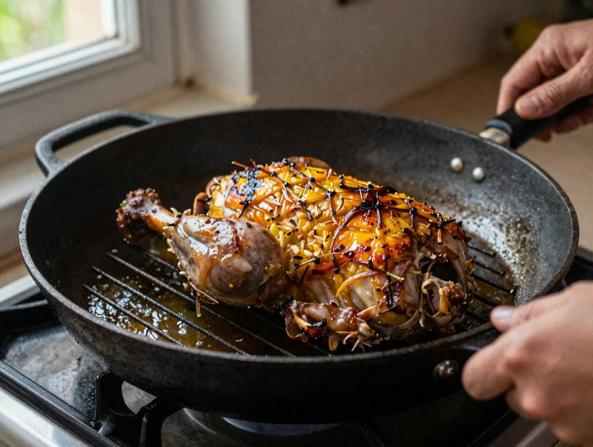 Cuoci il pollo — Pollo Hawaiano con Ananas Grigliato