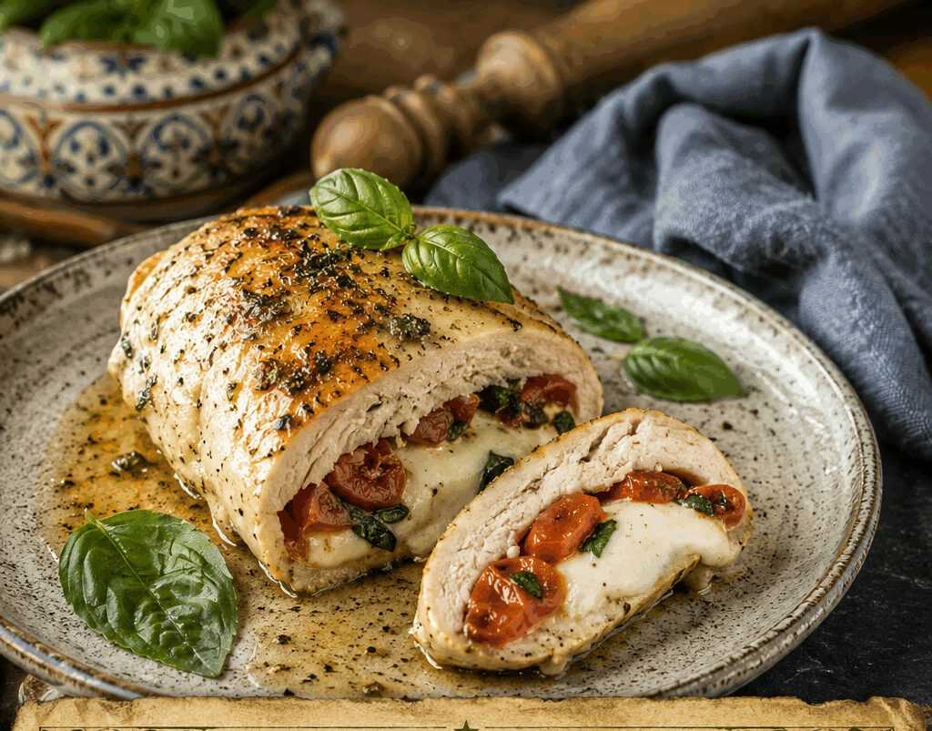 Pollo Ripieno alla Caprese