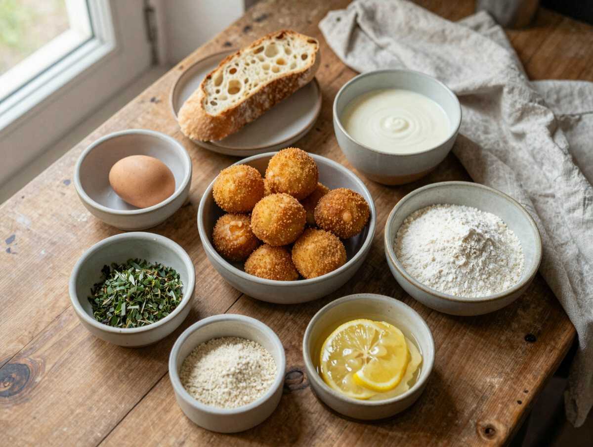 Gli ingredienti per Polpette di Pollo al Limone in Salsa Cremosa