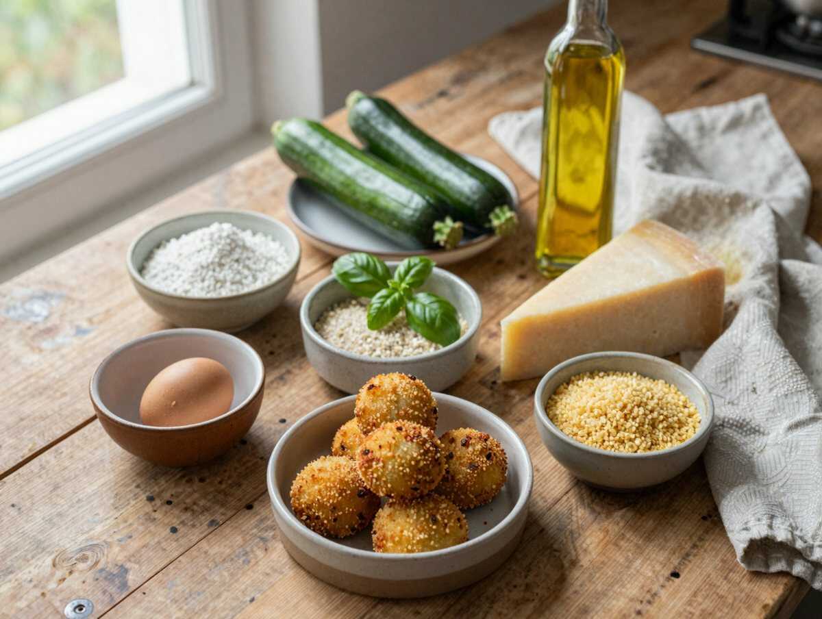 Gli ingredienti per Polpette di zucchine al forno, la ricetta collaudata che non sbaglia mai