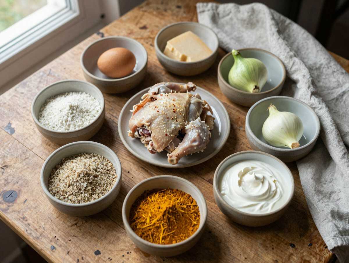 Gli ingredienti per Polpettine di Pollo al Curry Leggero