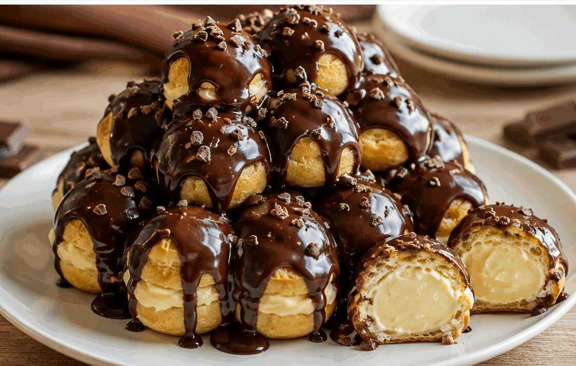 Profiteroles al Cioccolato: la Ricetta Elegante e Golosa con Bignè Soffici e Crema Delicata