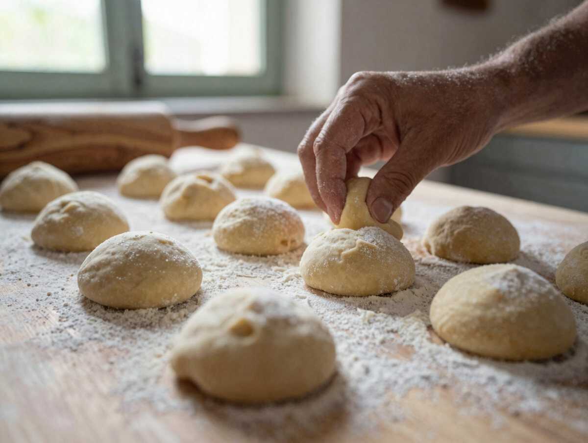 4. Formare le pucce — Puccia Salentina Tradizionale della Puglia