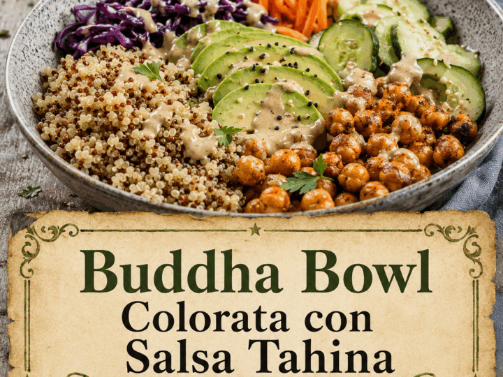 Buddha Bowl Colorata con Salsa Tahina