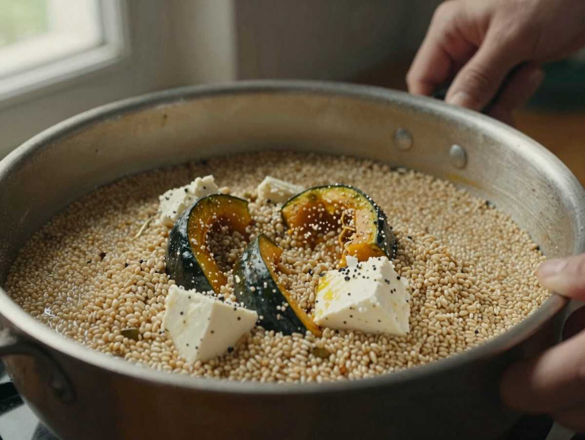 Preparare la quinoa — Quinoa con Zucca Arrosto e Feta
