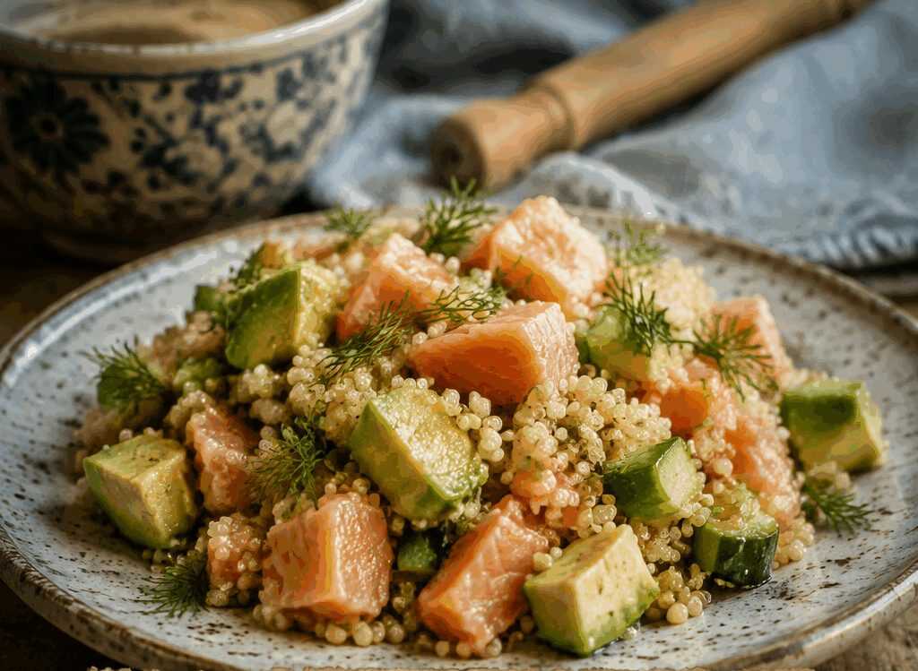 Quinoa Fredda con Salmone Affumicato