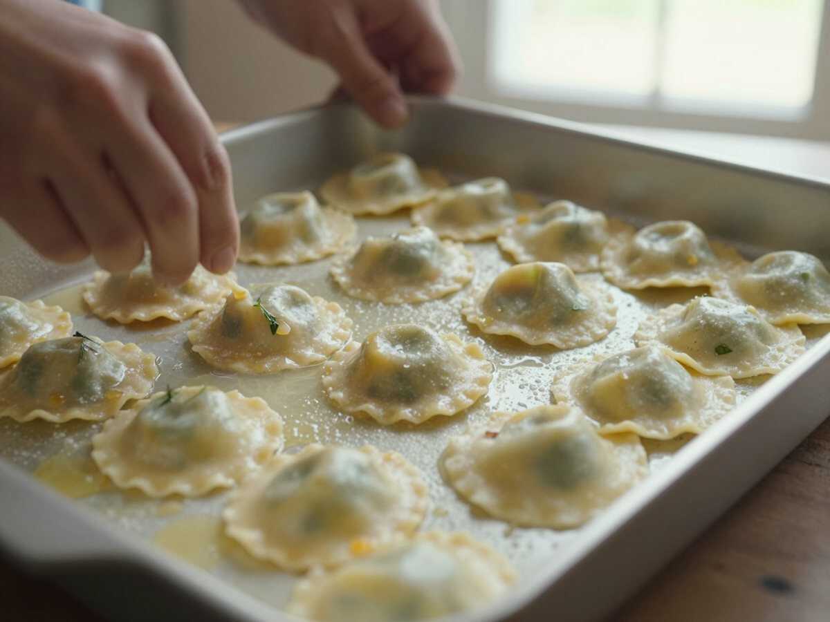 Cuocere i ravioli — Ravioli Ricotta e Spinaci al Burro e Salvia: la Ricetta Classica Elegante e Profumata