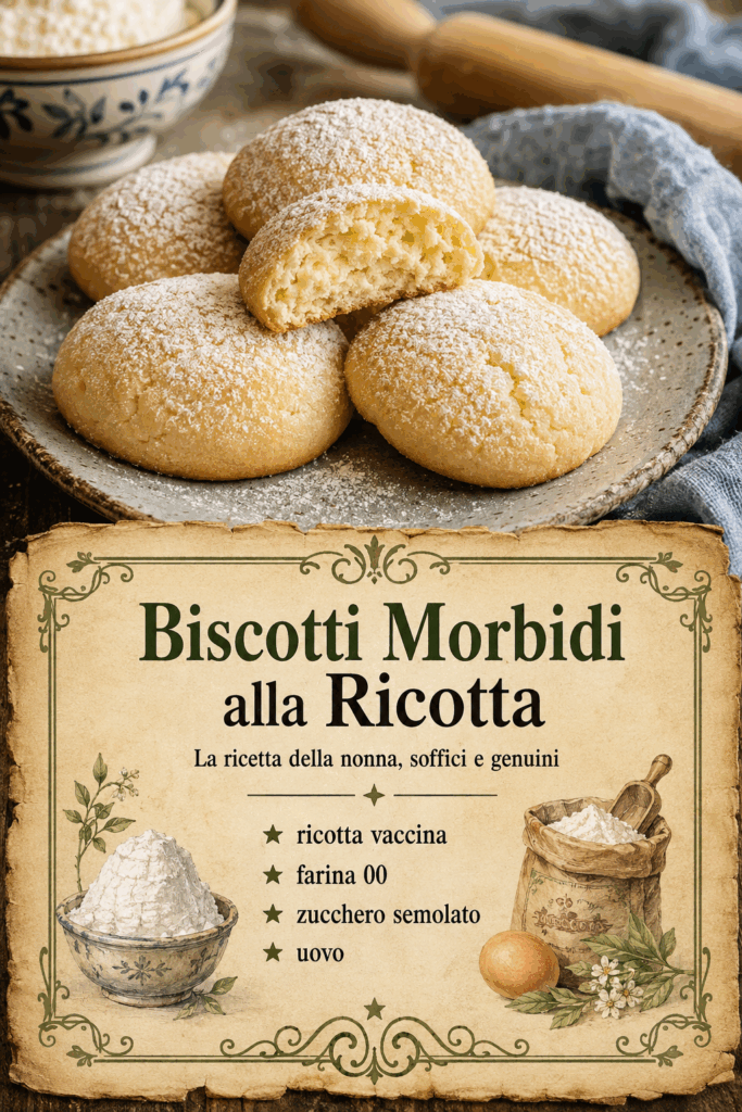 Biscotti Morbidi alla Ricotta