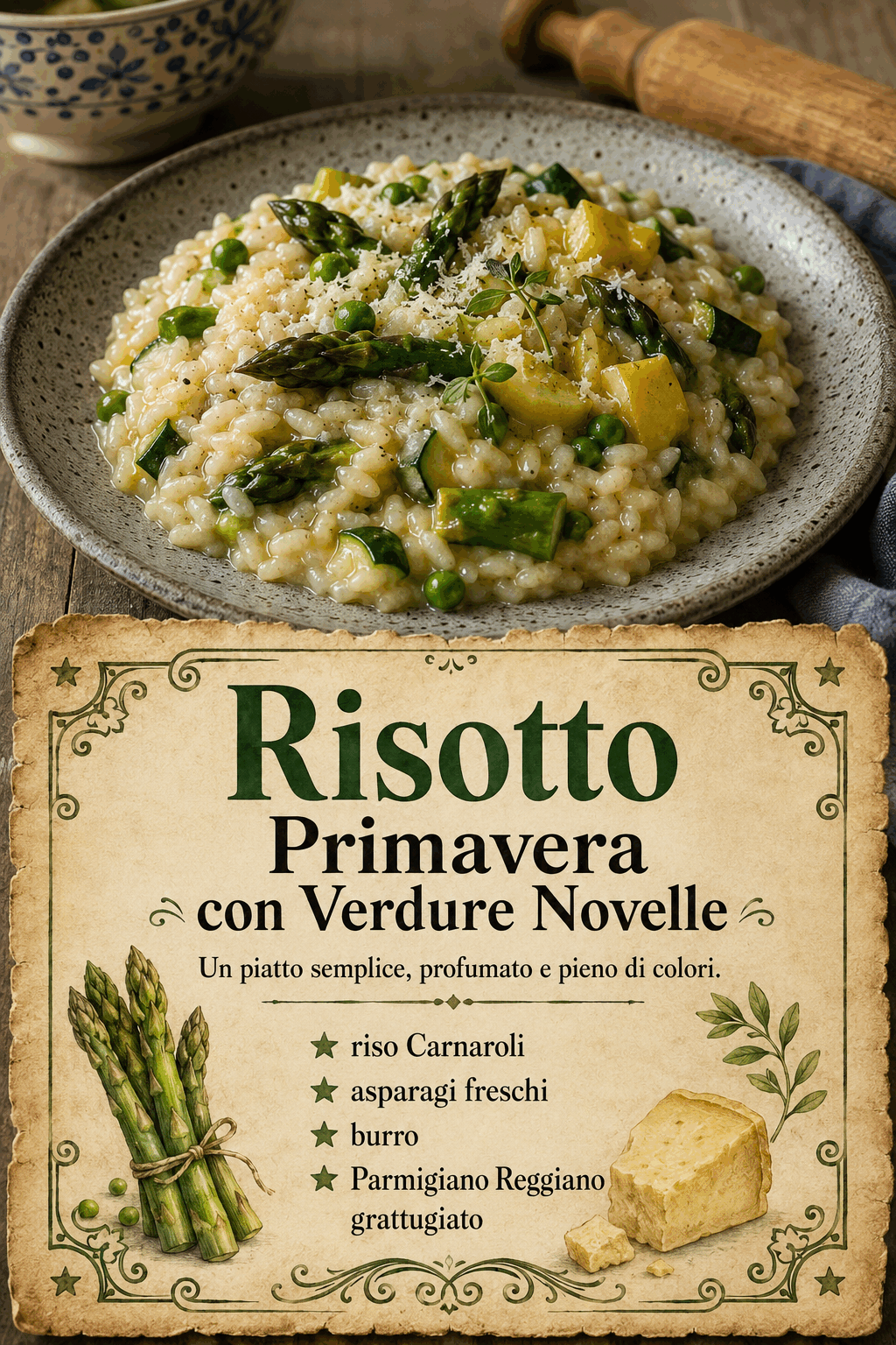 Risotto Primavera con Verdure Novelle