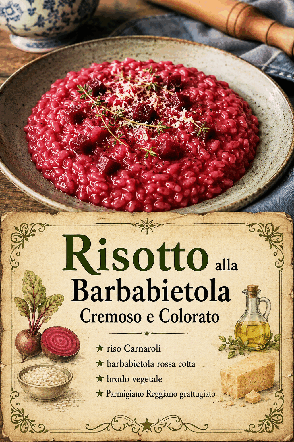 Risotto alla Barbabietola Cremoso e Colorato