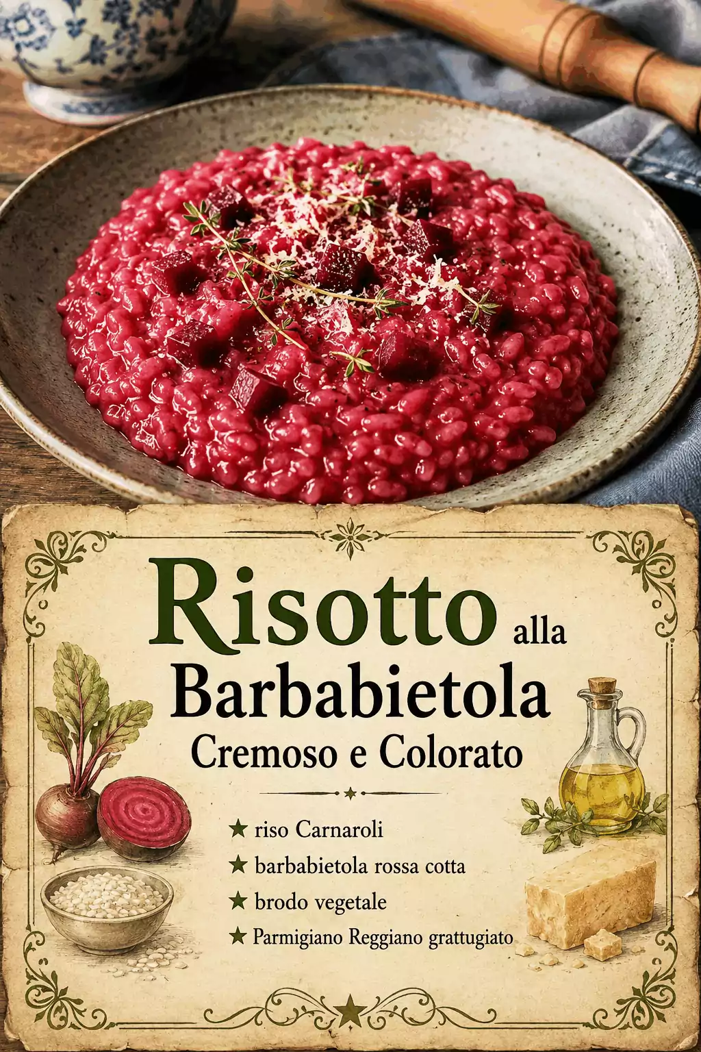 Risotto alla Barbabietola Cremoso e Colorato