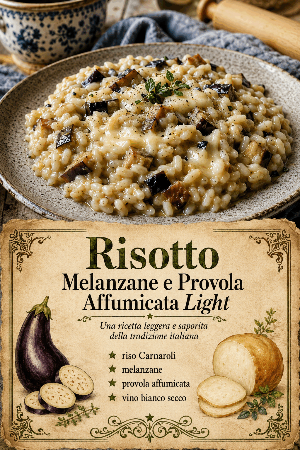 Risotto Melanzane e Provola Affumicata Light