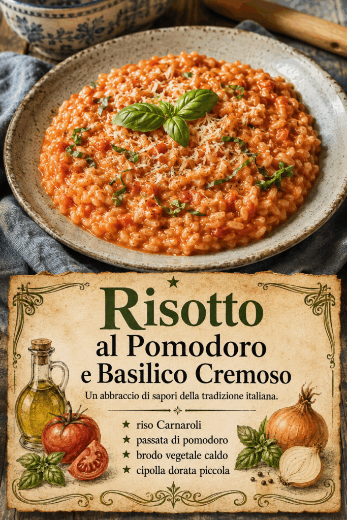 Risotto al Pomodoro e Basilico Cremoso
