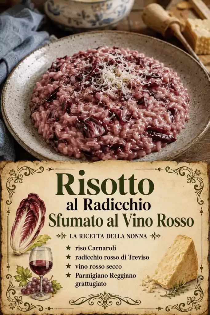Risotto al Radicchio Sfumato al Vino Rosso