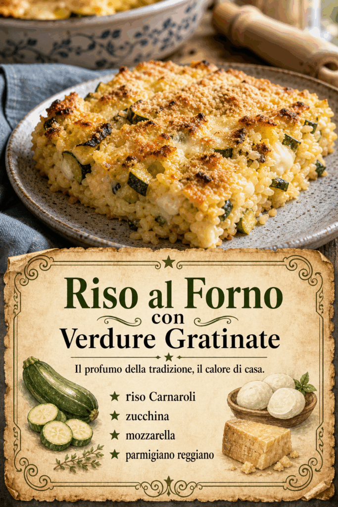 Riso al Forno con Verdure Gratinate