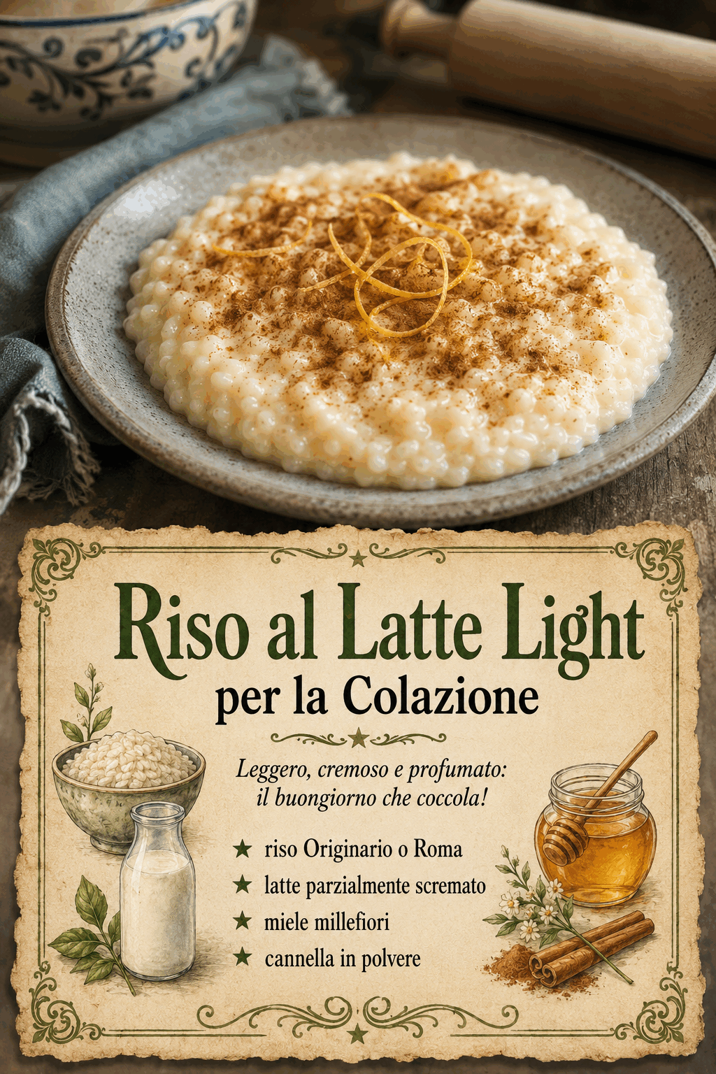 Riso al Latte Light per la Colazione