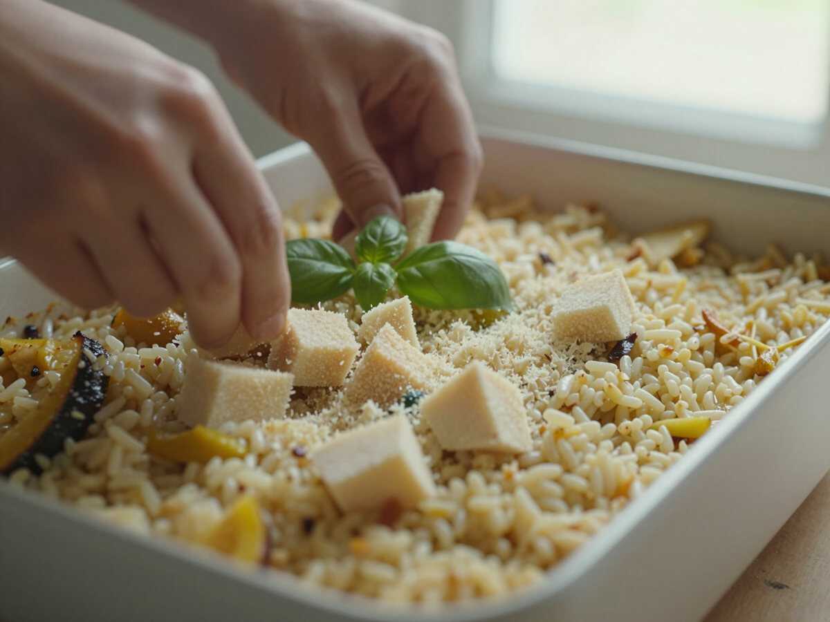 Condire il riso — Riso al Forno con Verdure Gratinate