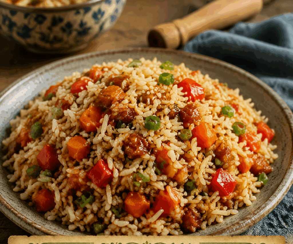 Riso Basmati Saltato con Verdure e Soia